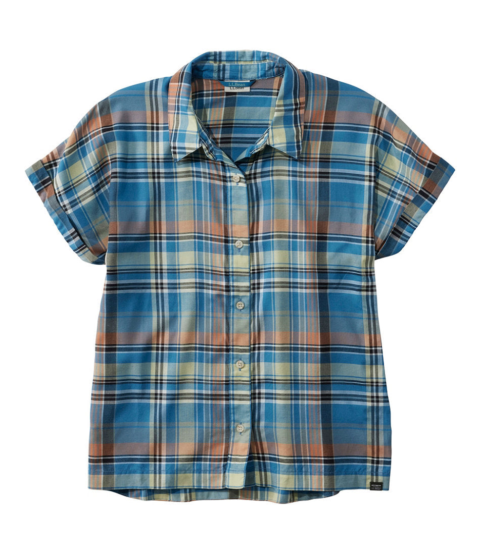Lapis Teal Plaid,X-Small
