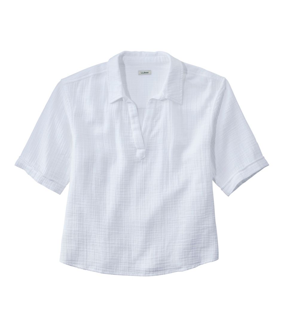 Women's Cloud Gauze Shirt, Polo | L.L.Bean