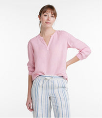 Women's Premium Washable Linen Shirt, Splitneck | L.L.Bean