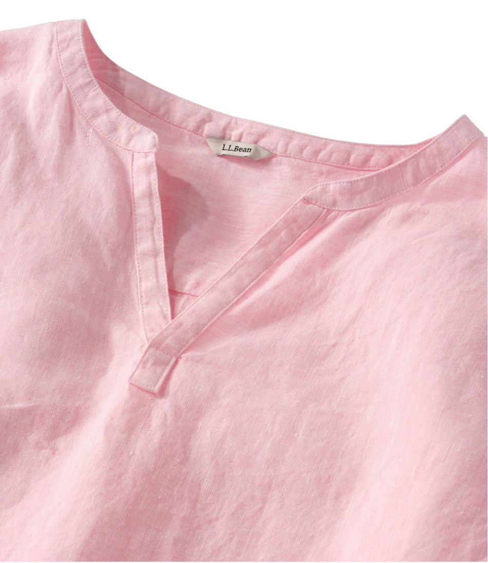 Women's Premium Washable Linen Shirt, Splitneck | L.L.Bean