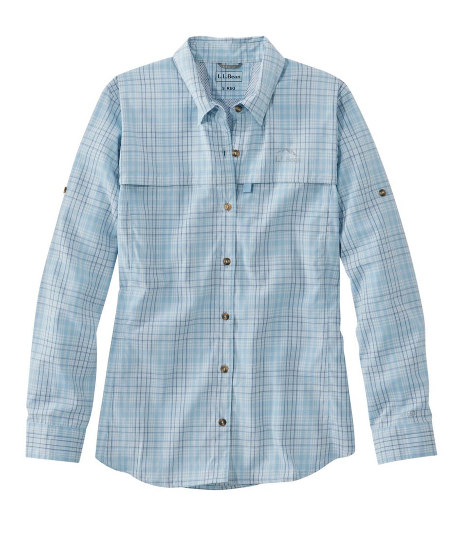 Women's Tropicwear Shirt, Plaid Long-Sleeve | L.L.Bean