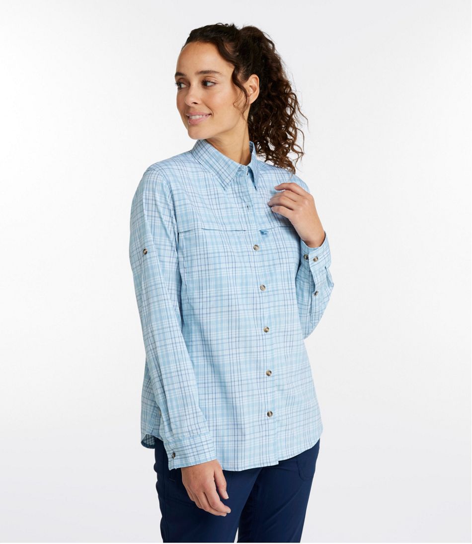 Women's Tropicwear Shirt, Plaid Long-Sleeve | L.L.Bean