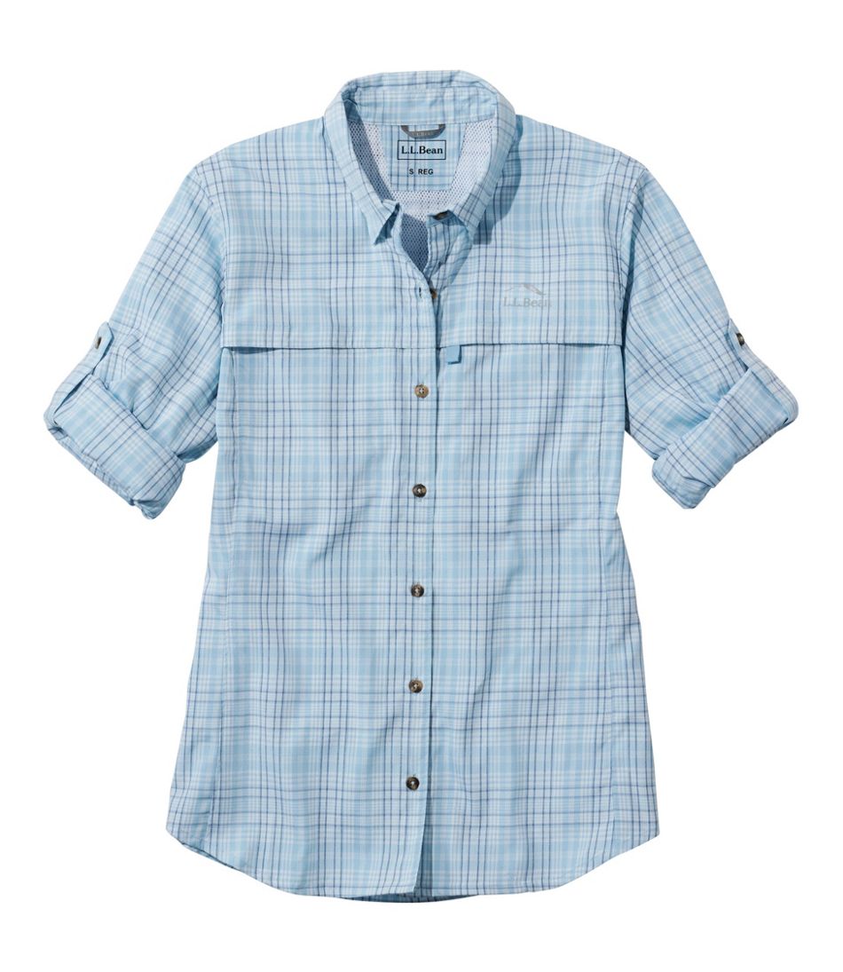 Women's Tropicwear Shirt, Plaid Long-Sleeve | L.L.Bean
