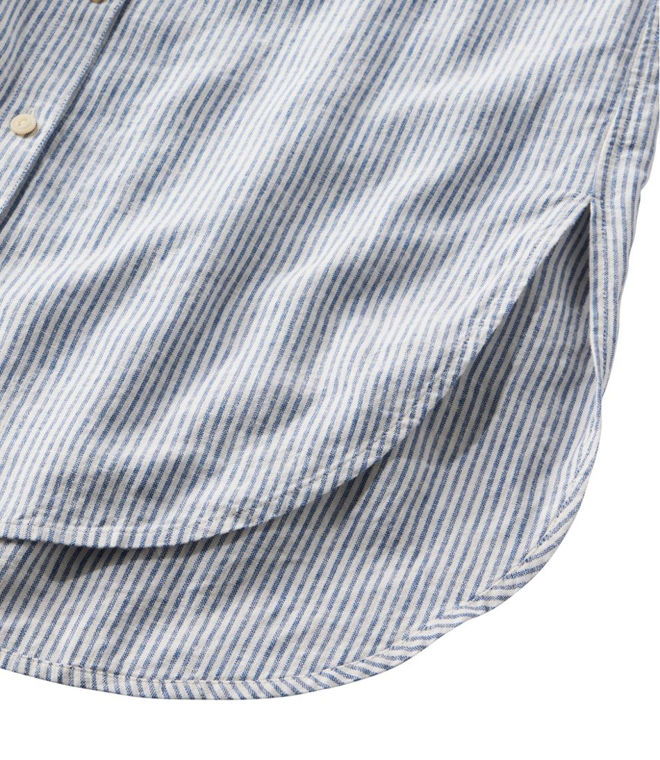 Women's Signature Linen-Blend Button-Front Shirt, Sleeveless | L.L.Bean