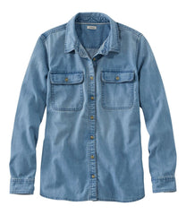 Women's L.L. Bean Heritage Washed Denim Shirt, Long-Sleeve | L.L.Bean