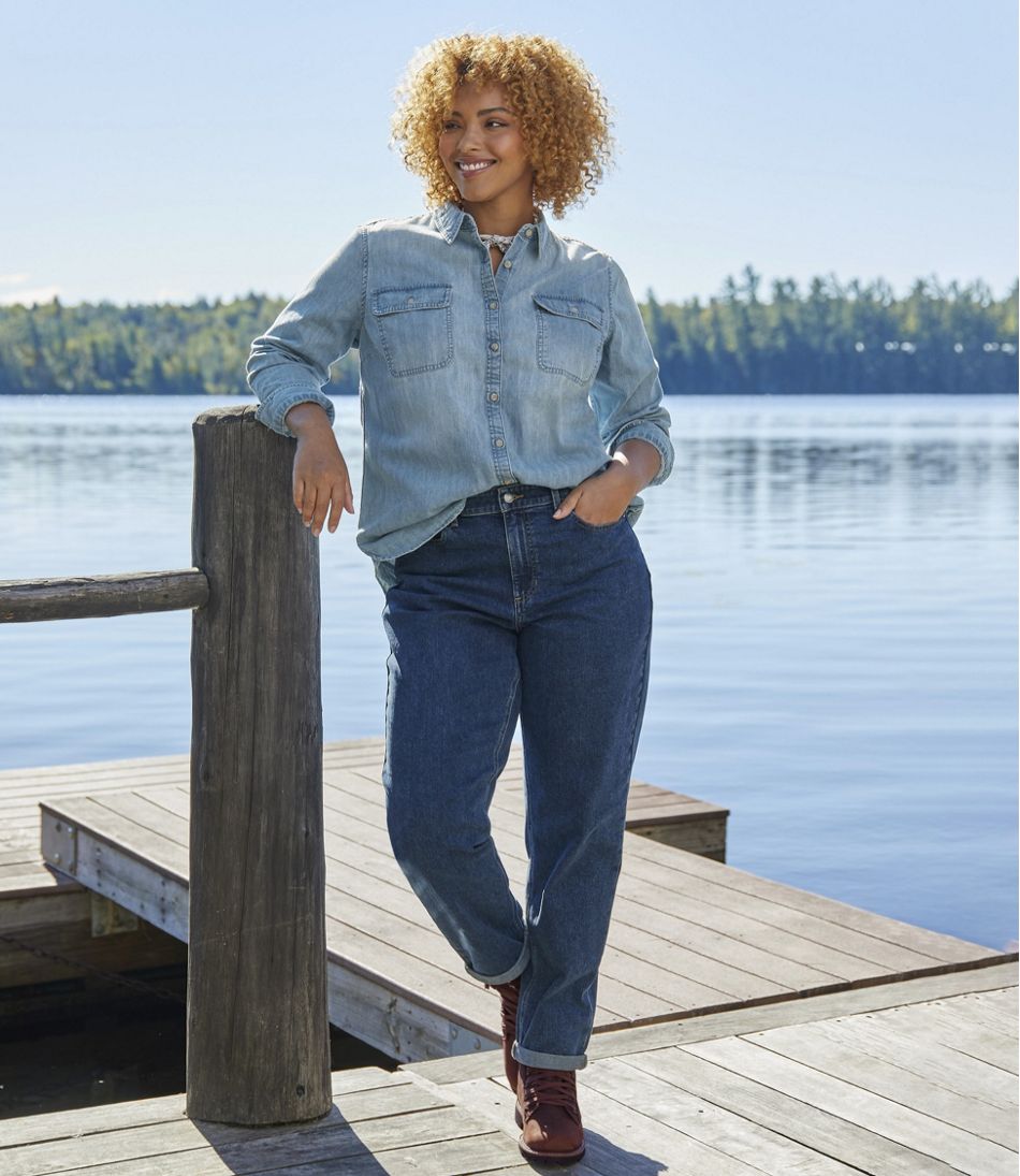 Women's L.L. Bean Heritage Washed Denim Shirt, Long-Sleeve | L.L.Bean
