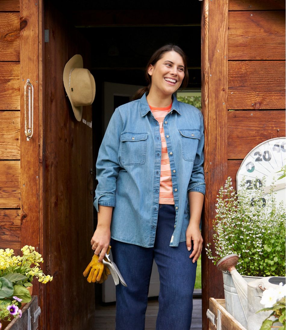 Women's L.L. Bean Heritage Washed Denim Shirt, Long-Sleeve | L.L.Bean