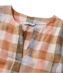 Women's Signature Linen-Blend Splitneck Shirt, Short-Sleeve | L.L.Bean