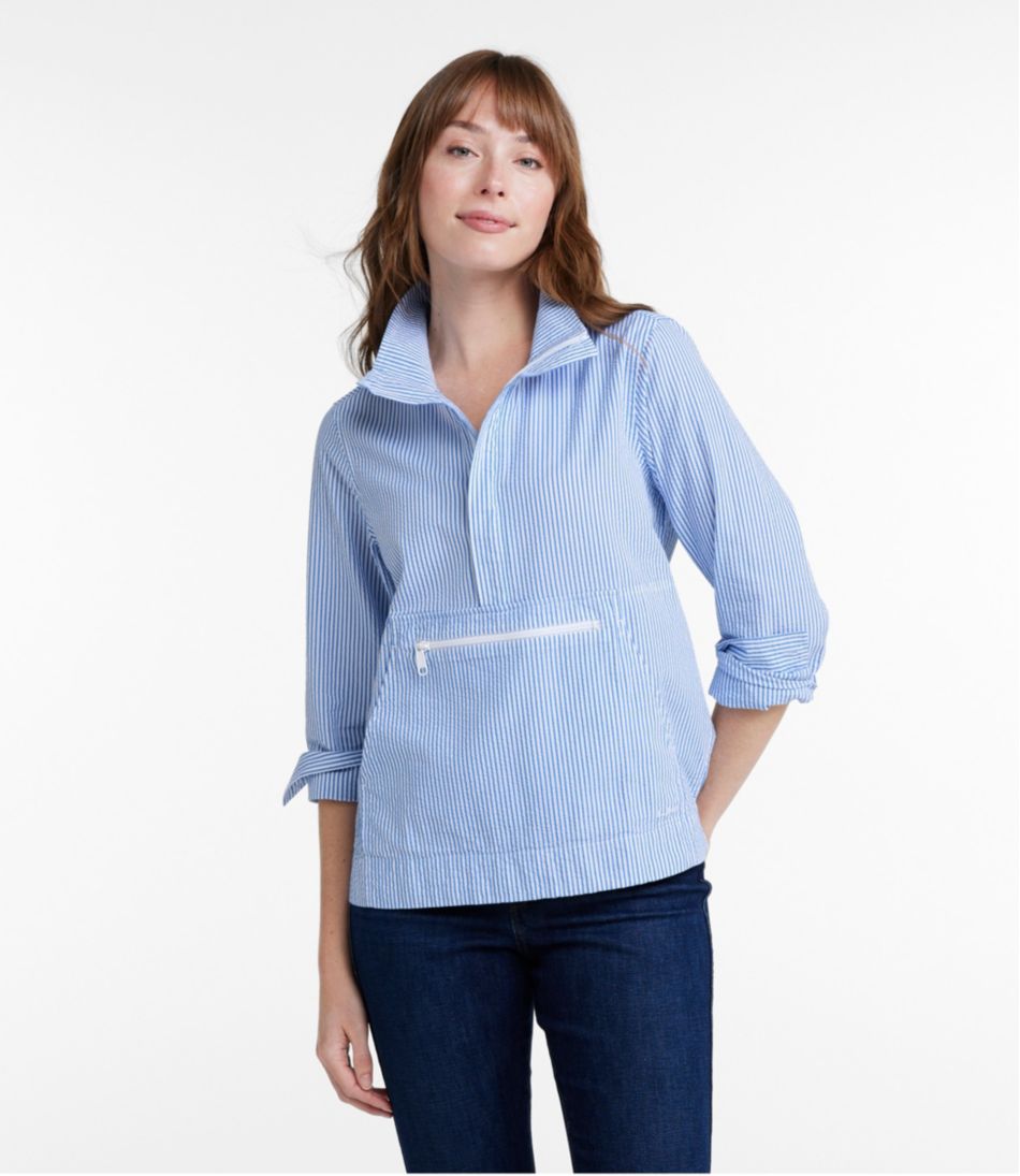 Women's Vacationland Seersucker Anorak | L.L.Bean