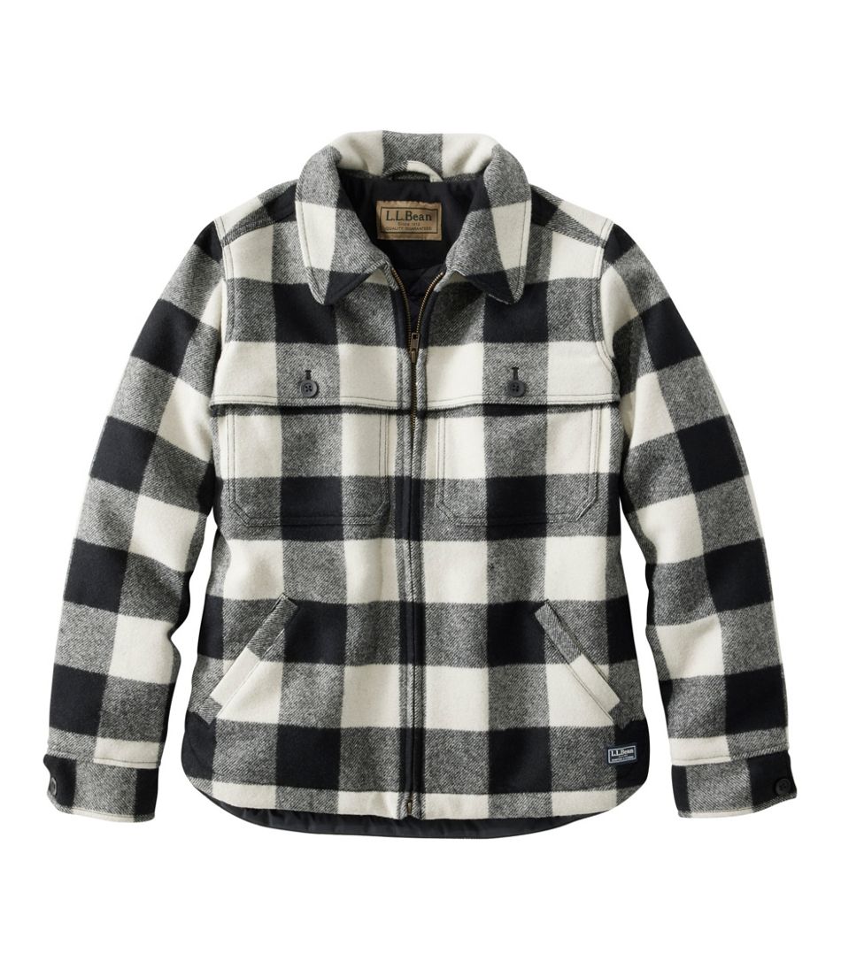 Women's Maine Guide Zip Front Jac-Shirt with Primaloft, Plaid | L.L.Bean
