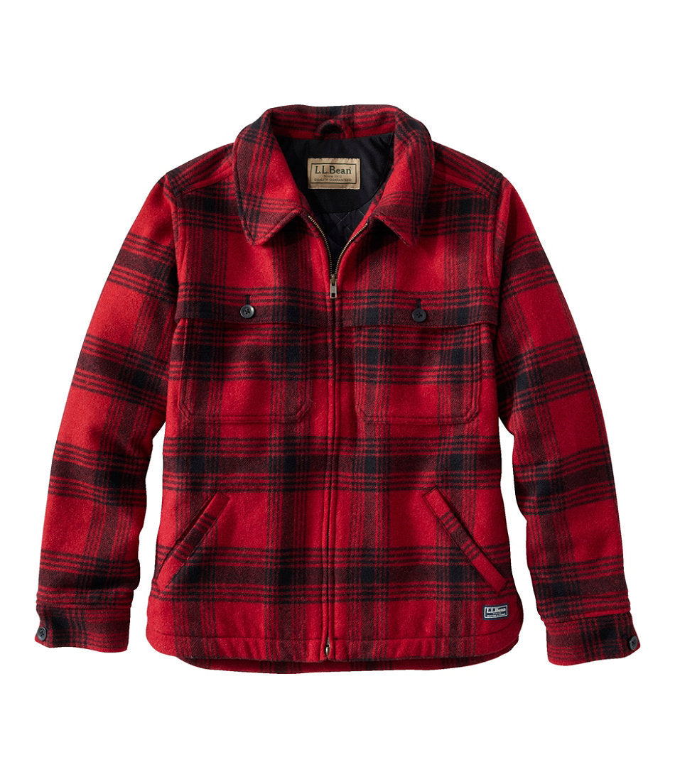 Deep Red Plaid,X-Small