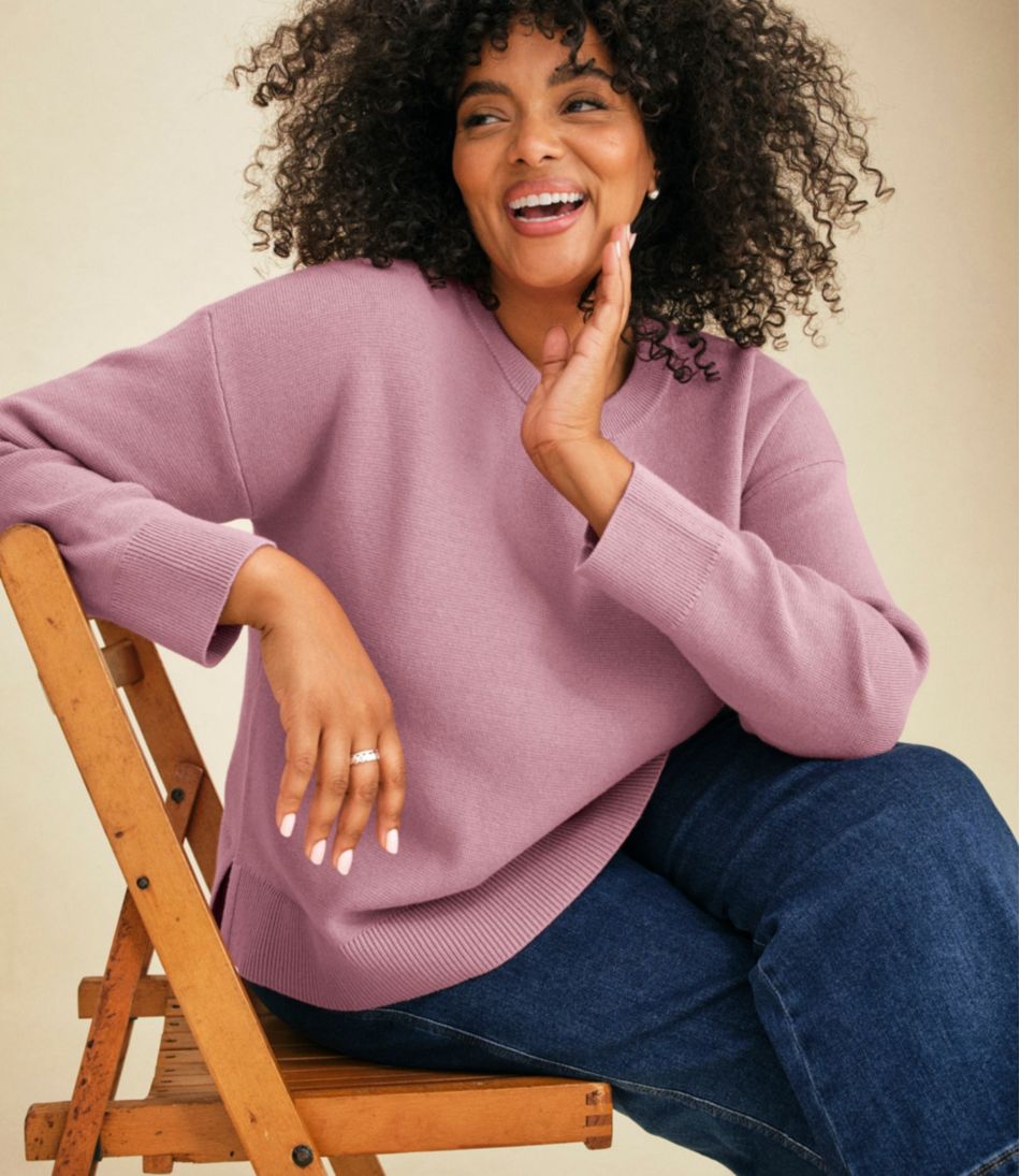 Women's Wicked Soft Cotton/Cashmere Crewneck Sweater | L.L.Bean