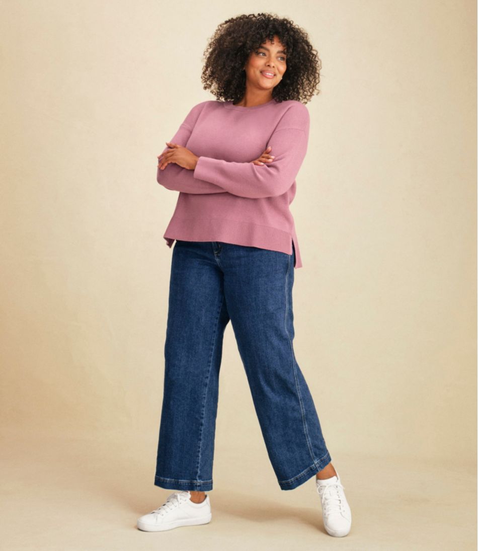 Women's Wicked Soft Cotton/Cashmere Crewneck Sweater | L.L.Bean