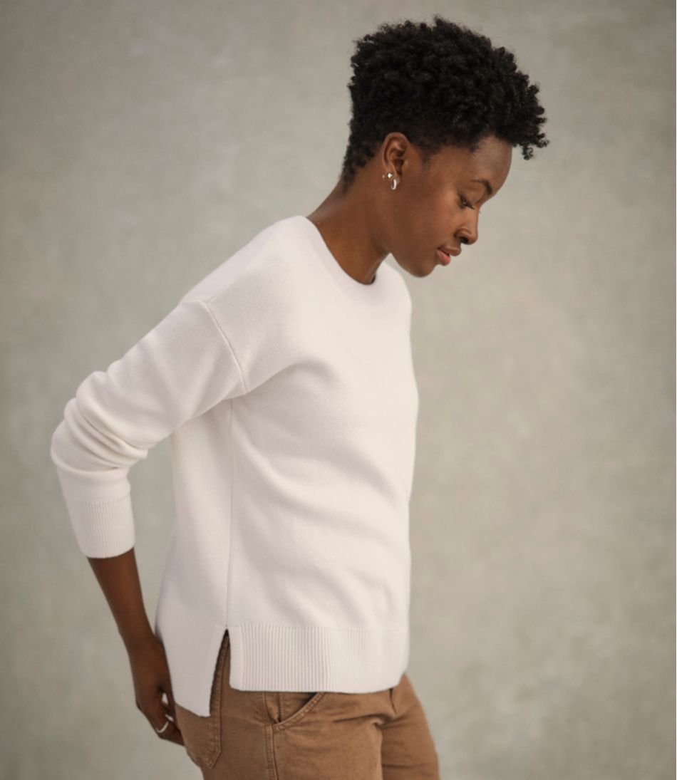 Women's Wicked Soft Cotton/Cashmere Crewneck Sweater | L.L.Bean