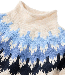 Women's Cotton Ragg Sweater, Funnelneck Pullover Fair Isle | L.L.Bean