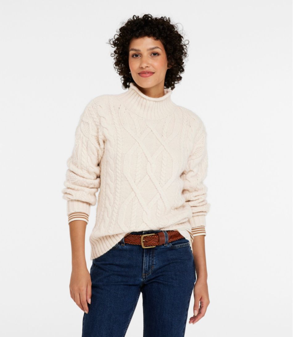 Women's 1912 Heritage Wool Blend Mockneck Sweater | L.L.Bean