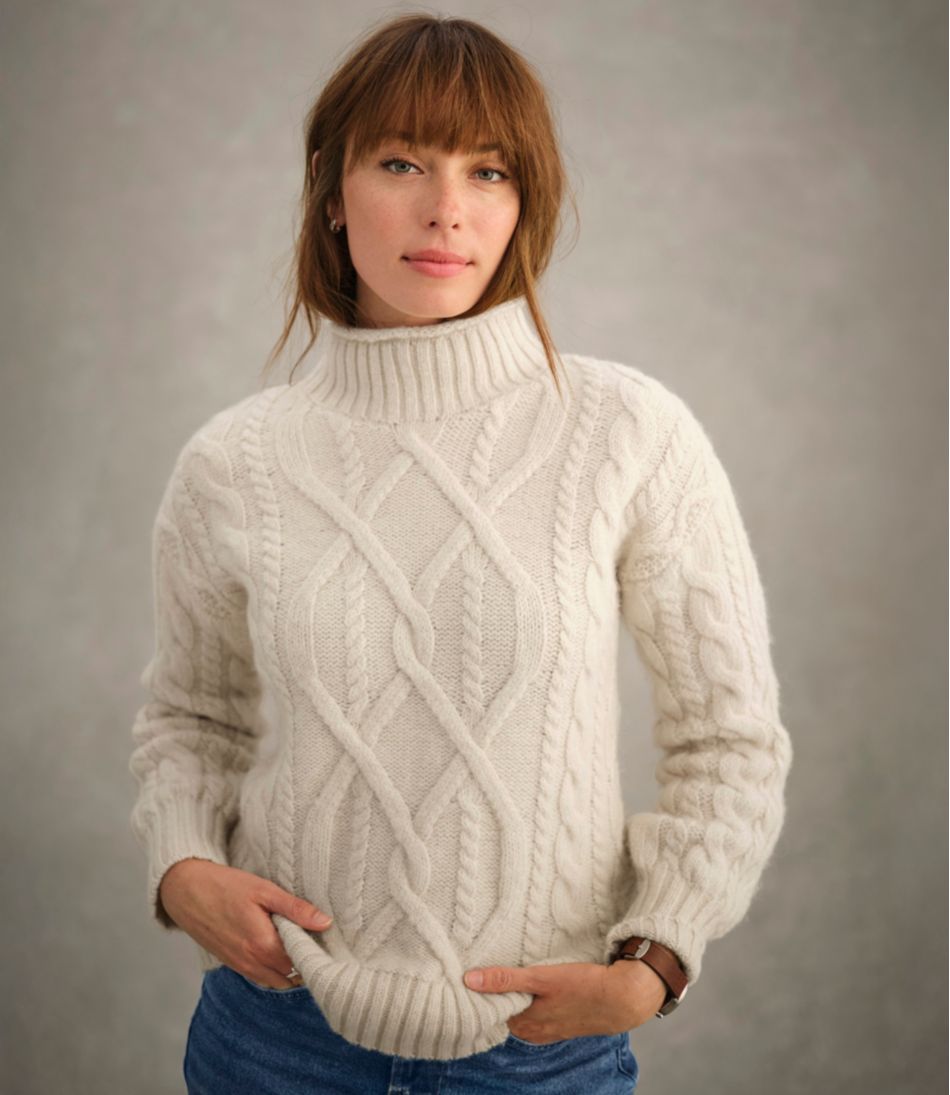 Women's 1912 Heritage Wool Blend Mockneck Sweater | L.L.Bean