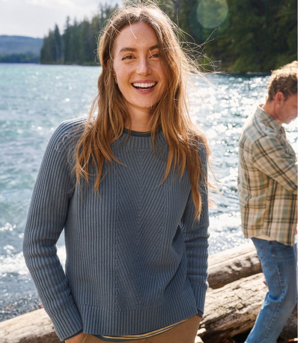Women's Mariner Shaker Sweater, Crewneck | L.L.Bean