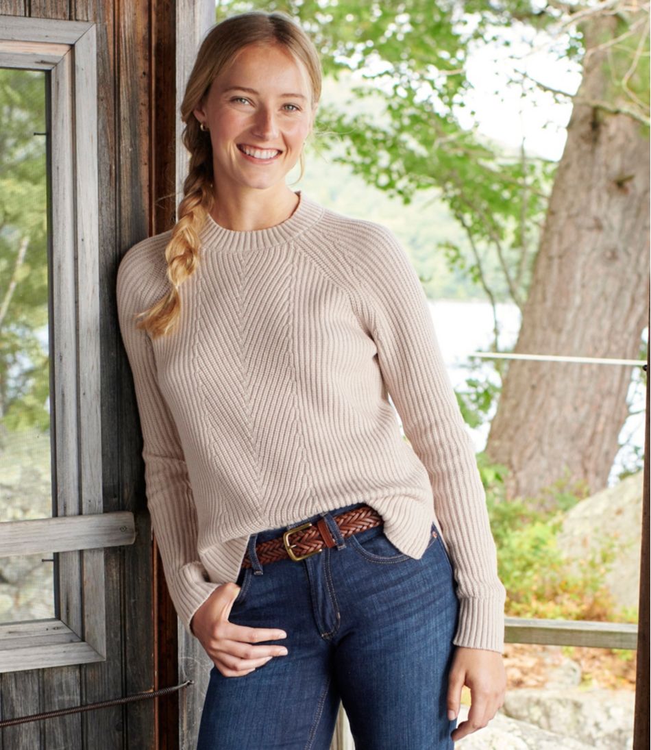 Women's Mariner Shaker Sweater, Crewneck | L.L.Bean