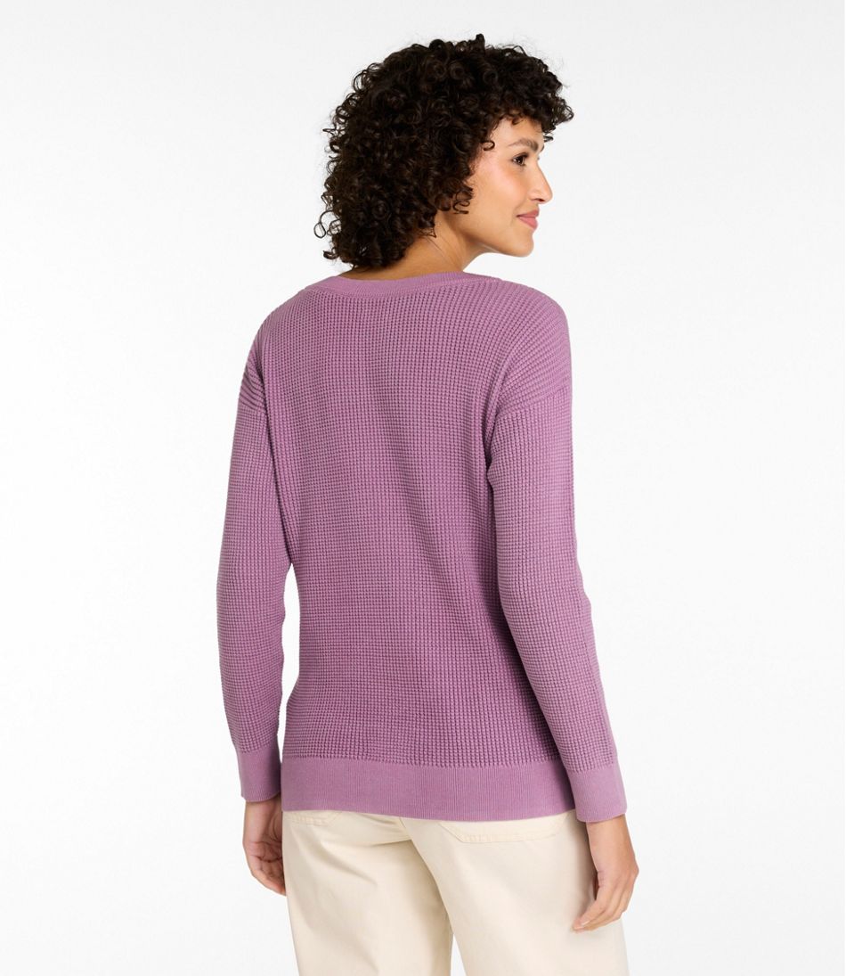 Women's Sunwashed Waffle Sweater, Pullover | L.L.Bean