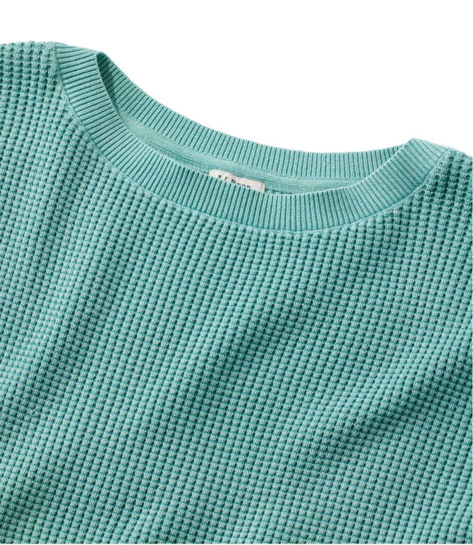 Women's Sunwashed Waffle Sweater, Pullover | L.L.Bean