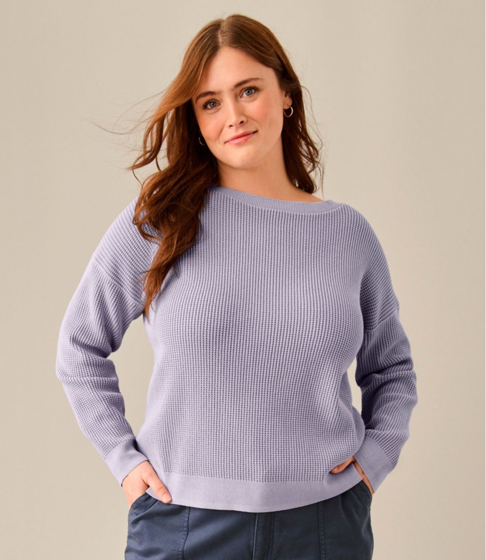 Women's Sunwashed Waffle Sweater, Pullover | L.L.Bean