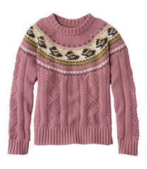 Women's Signature Cotton Fisherman Sweater, Crewneck Novelty | L.L.Bean