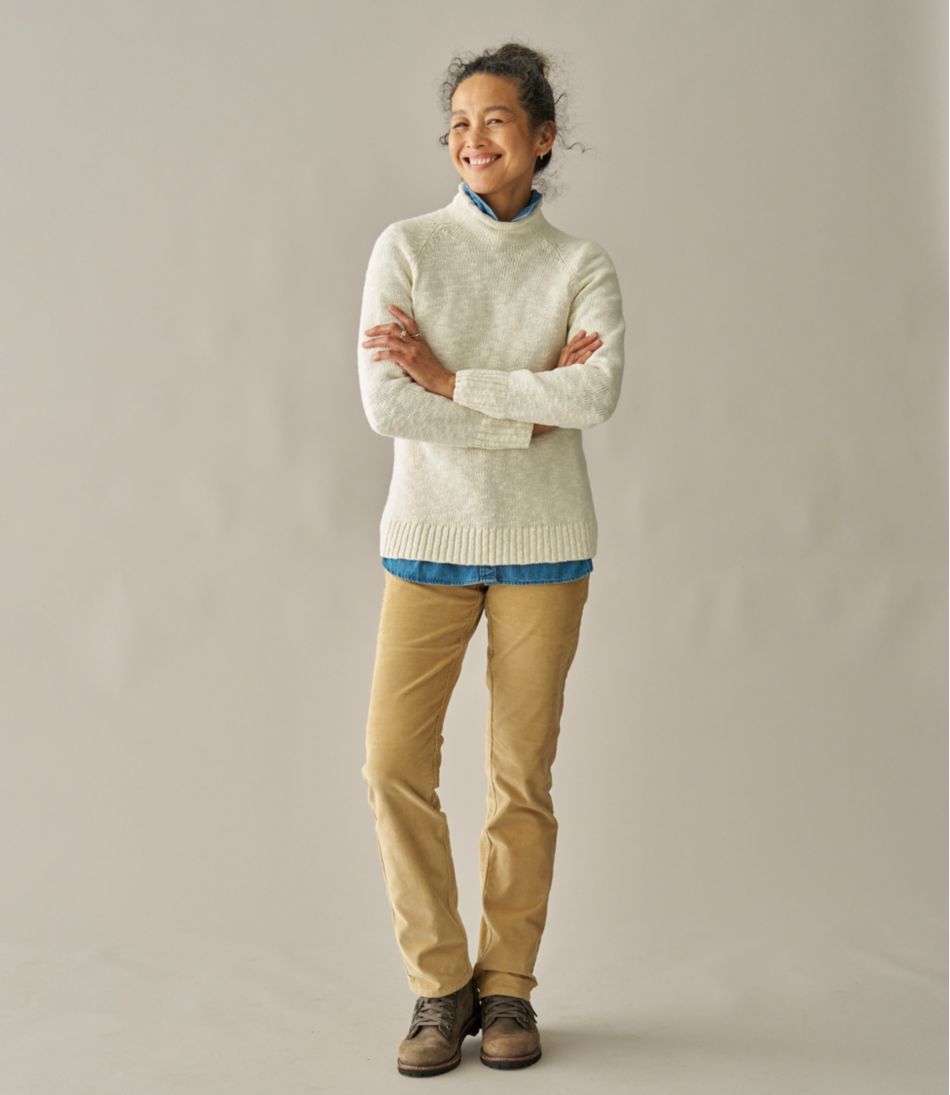 Women's Cotton Ragg Sweater, Funnelneck Pullover | L.L.Bean