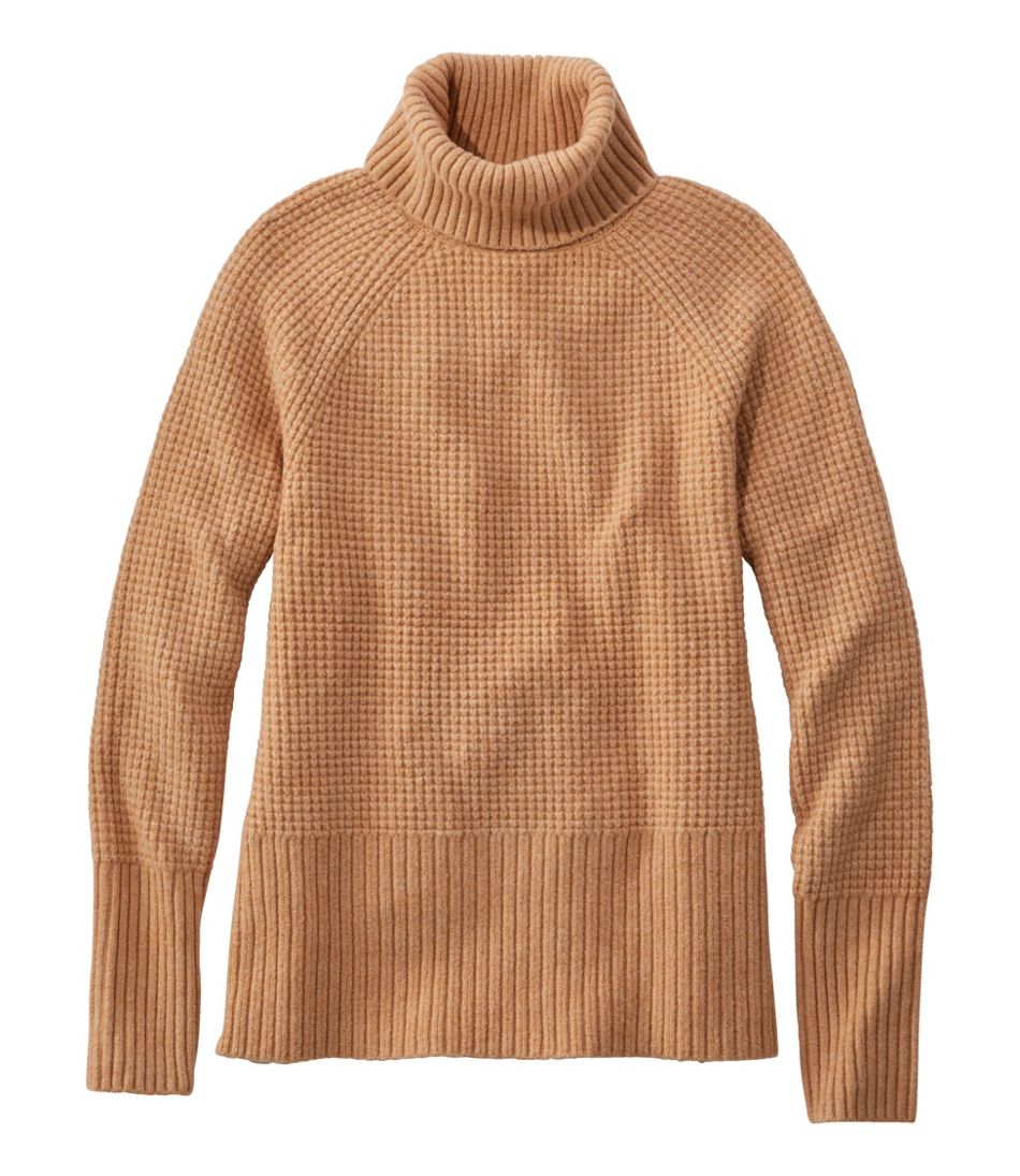 Women's SuperSoft Waffle Sweater, Turtleneck | L.L.Bean