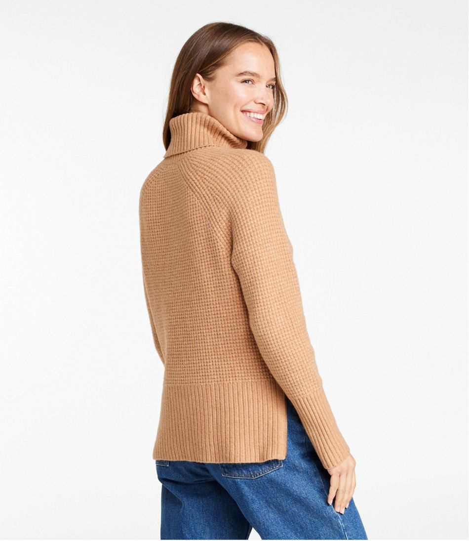 Women's SuperSoft Waffle Sweater, Turtleneck | L.L.Bean