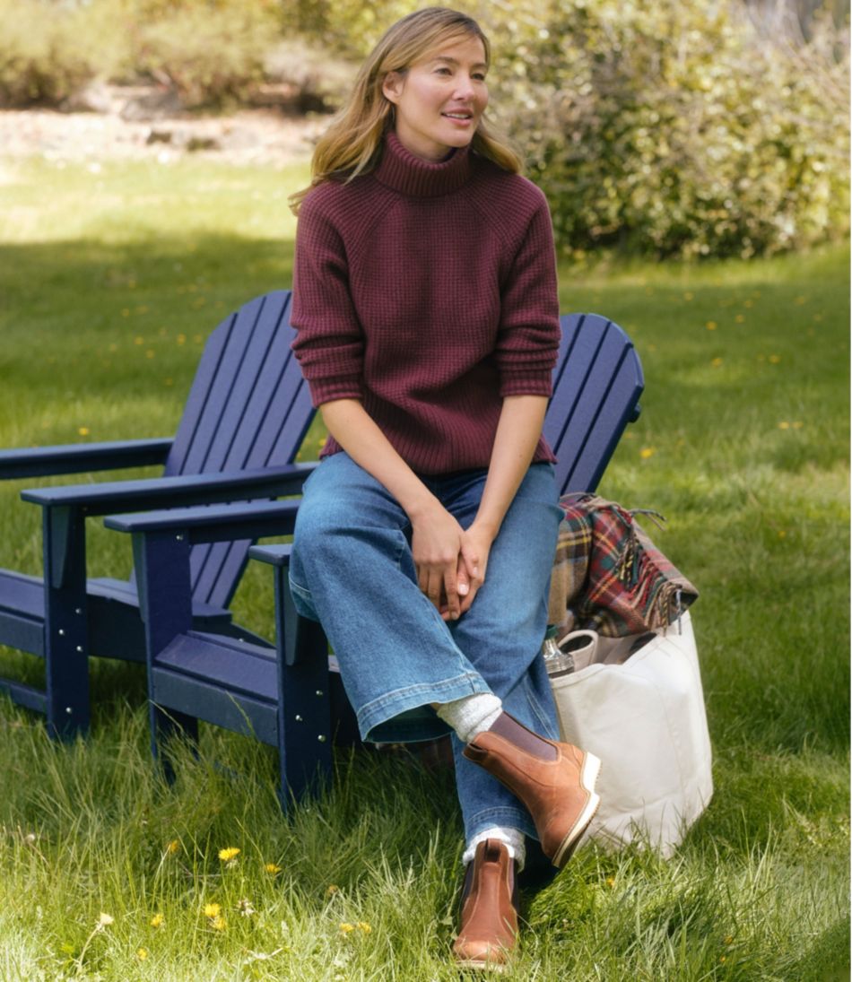 Women's SuperSoft Waffle Sweater, Turtleneck | L.L.Bean