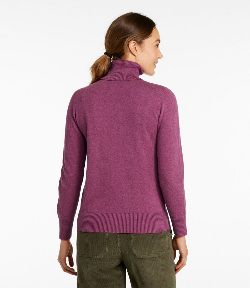 Women's Cotton/Cashmere Sweater, Turtleneck | L.L.Bean