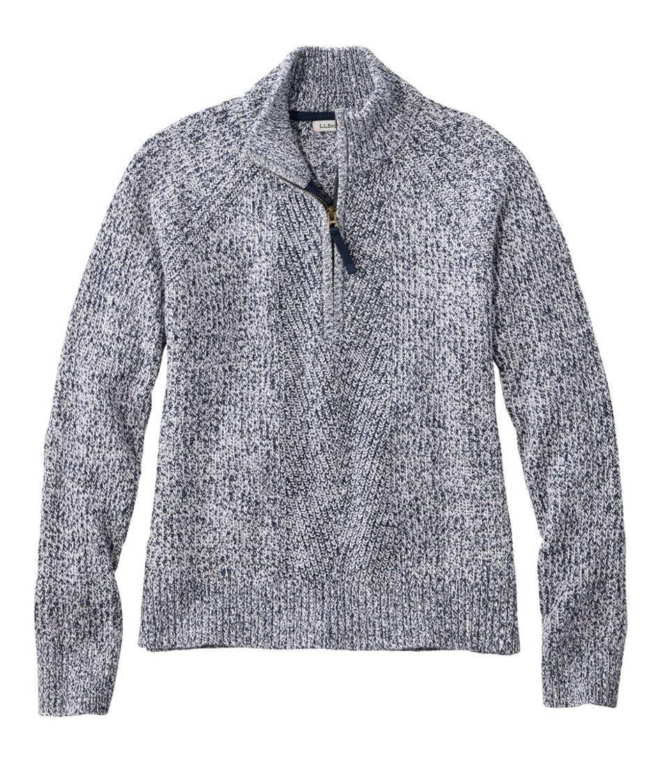 Women's Mariner Shaker Sweater, Quarter-Zip | L.L.Bean