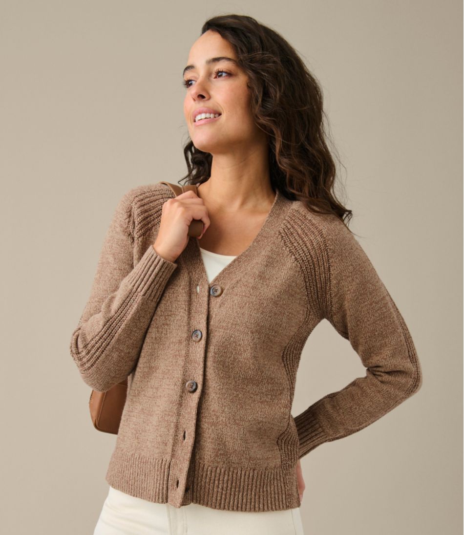 Women's Mariner Shaker Sweater, V-Neck Cardigan | L.L.Bean
