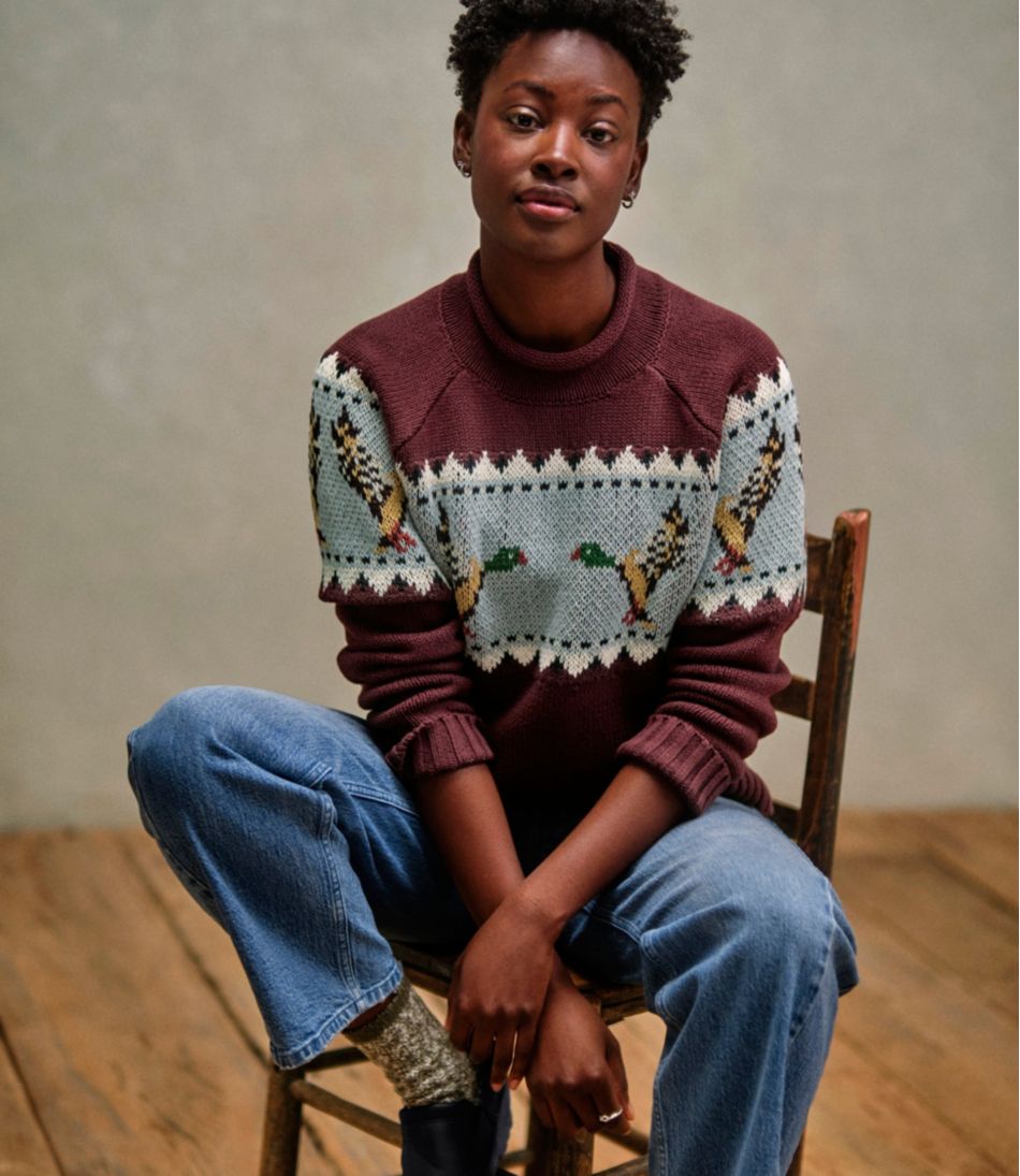 Women's Signature Original Cotton Sweater, Rollneck Novelty | L.L.Bean