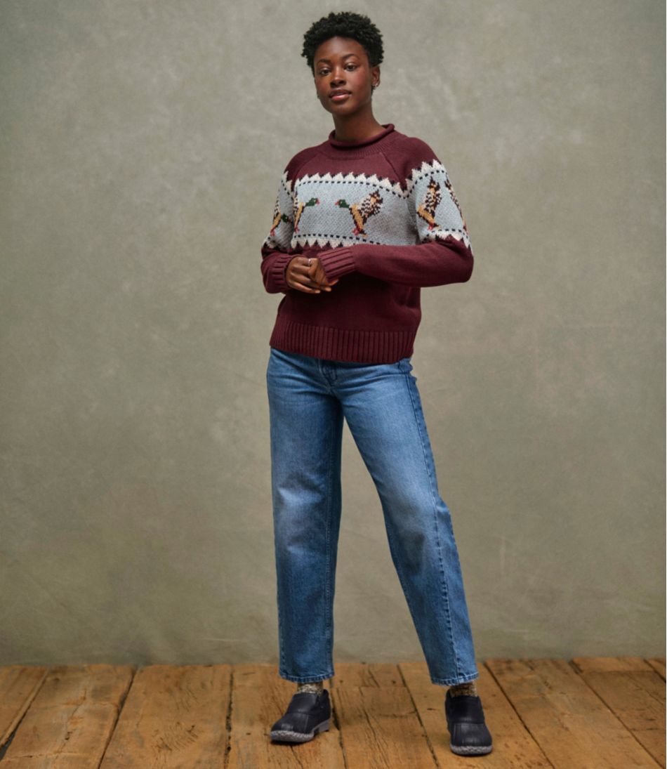 Women's Signature Original Cotton Sweater, Rollneck Novelty | L.L.Bean