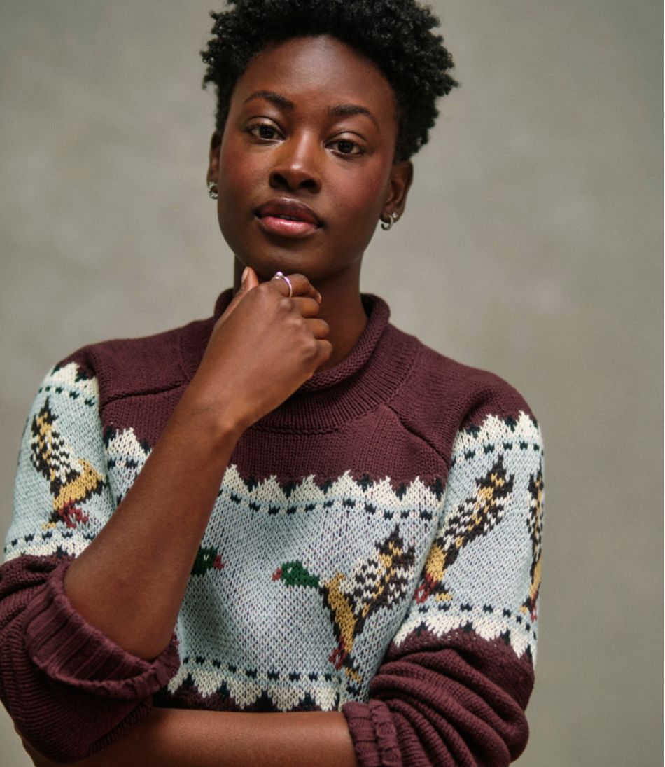 Women's Signature Original Cotton Sweater, Rollneck Novelty | L.L.Bean