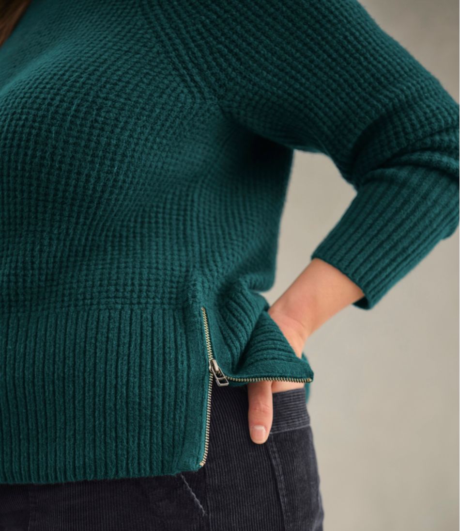 Women's SuperSoft Waffle Sweater, Crewneck | L.L.Bean