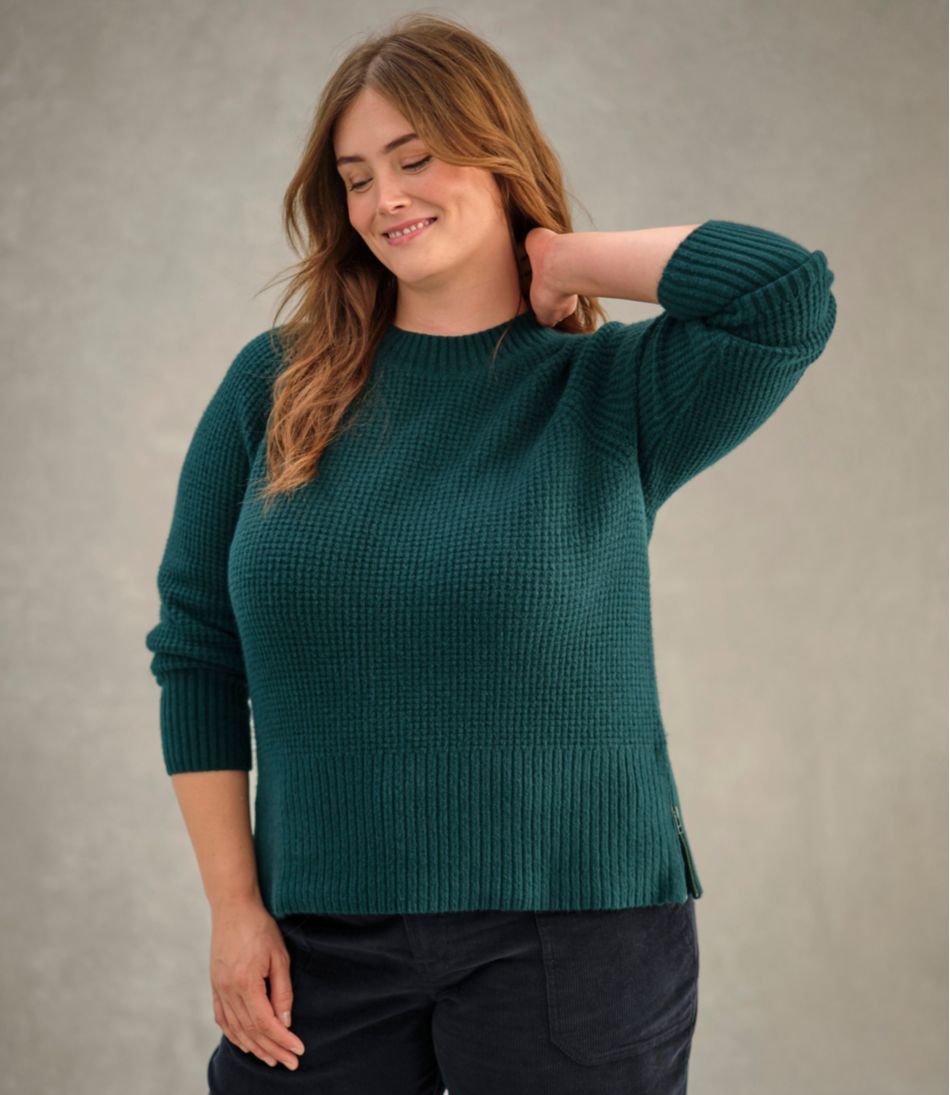 Women's SuperSoft Waffle Sweater, Crewneck | L.L.Bean