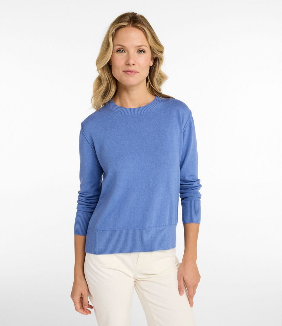 Women's Cotton/Cashmere Sweater, Crewneck | L.L.Bean