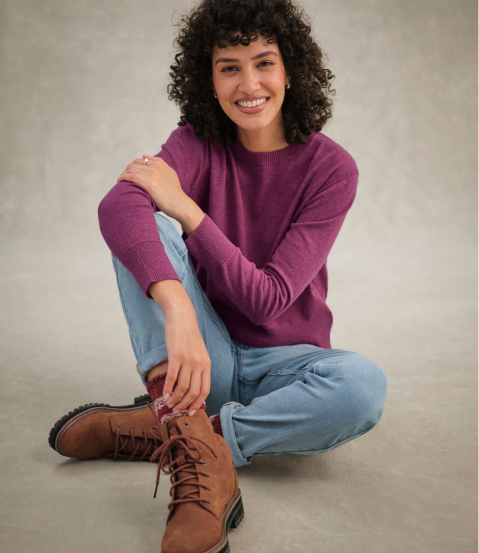 Women's Cotton/Cashmere Sweater, Crewneck | L.L.Bean