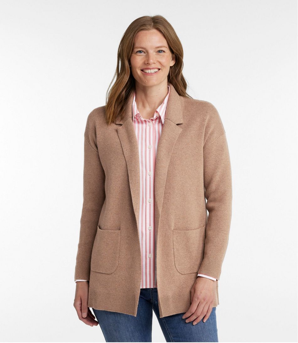 Women's Wicked Soft Cotton/Cashmere Coatigan Sweater | L.L.Bean
