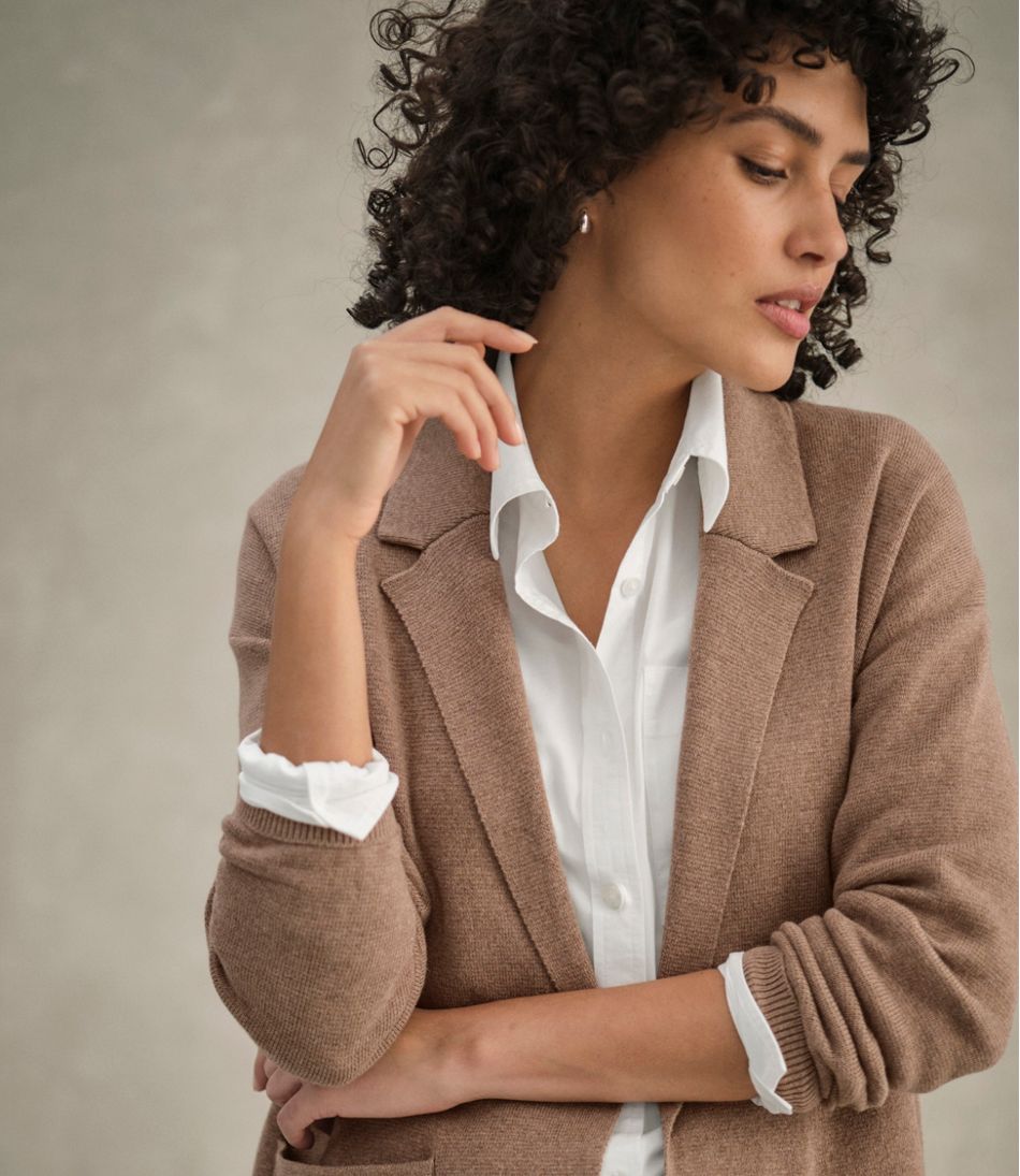Women's Wicked Soft Cotton/Cashmere Coatigan Sweater | L.L.Bean
