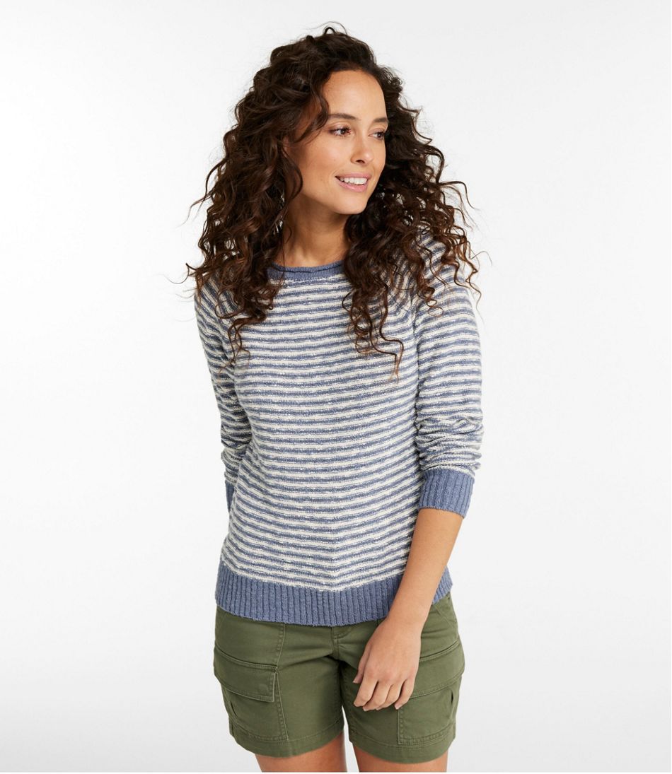 Women's Midweight Cotton Slub Rollneck Pullover Stripe | L.L.Bean