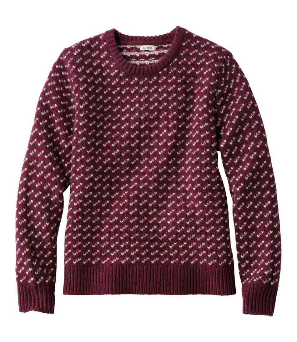 Women's Bean's Classic Ragg Wool Sweater, Crewneck Bird's-Eye | L.L.Bean