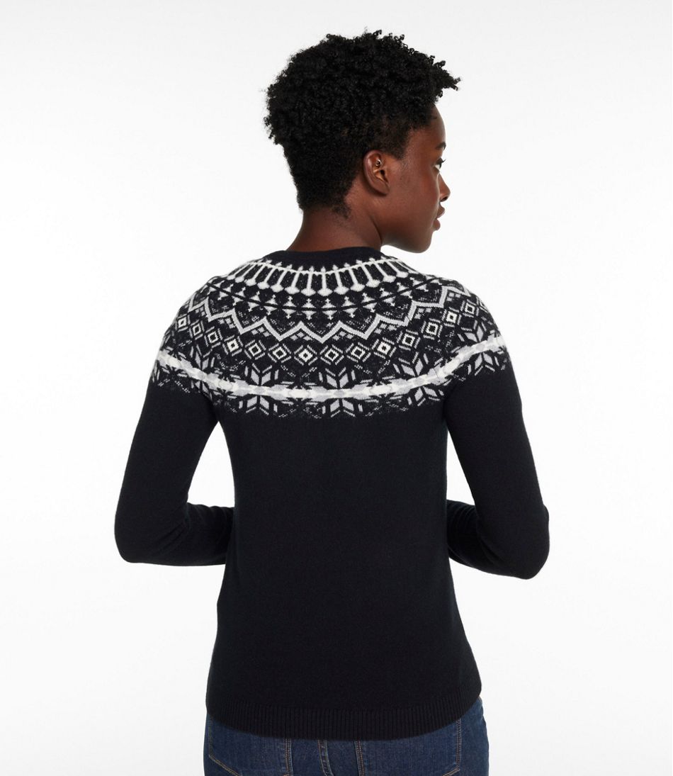 Women's Classic Cashmere Sweater, Crewneck Fair Isle | L.L.Bean