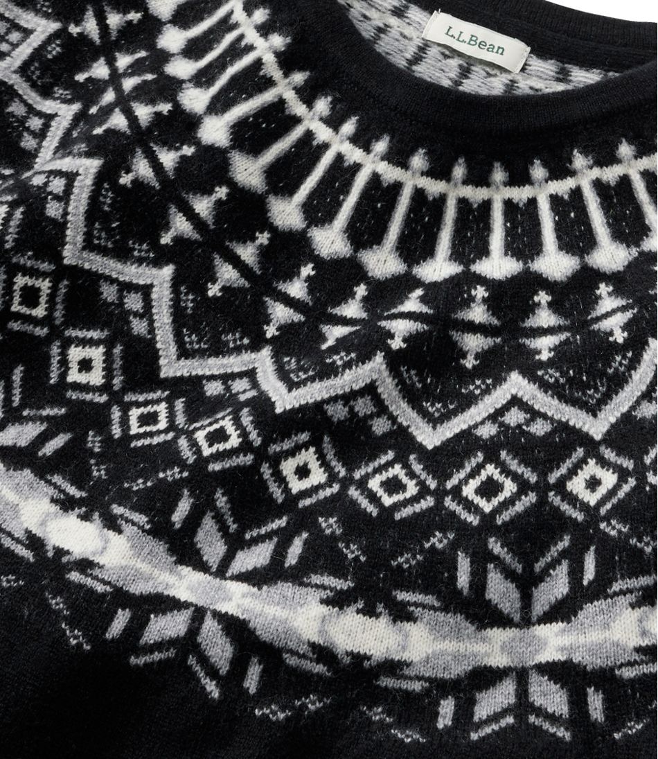 Women's Classic Cashmere Sweater, Crewneck Fair Isle | L.L.Bean