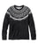 Black Mid Heather Gray Fair Isle