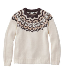 Women's Bean's Classic Ragg Wool Sweater, Crewneck Fair Isle | L.L.Bean
