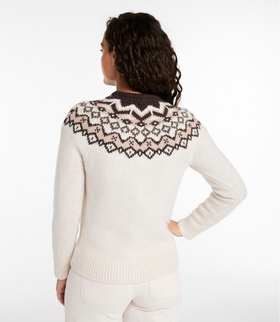 Women's Bean's Classic Ragg Wool Sweater, Crewneck Fair Isle | L.L.Bean